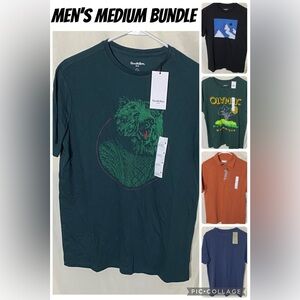 All New Men’s Medium Short Sleeve Shirt Bundle
